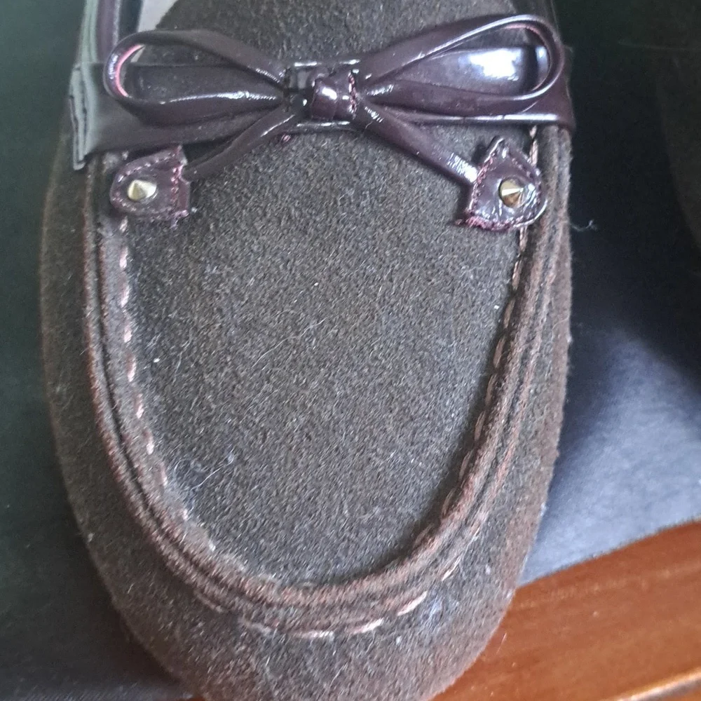 AVON Cushion walk NBW brown/ Shiny Slip in Woman loafer size 9 - Picture 8 of 11